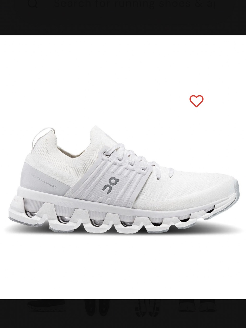 On Running Cloudswift 3 Womens Running Shoes Sz 7M White/Frost Close to New!